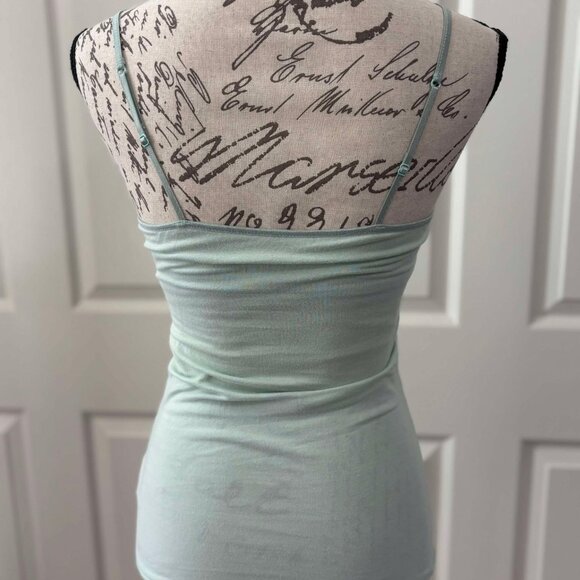 Women's Good Conditioned Light Blue Tank with Built-In Bra - Picture 3 of 4